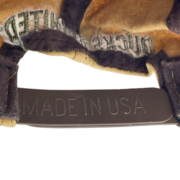 Vintage 90s Ducks Unlimited Faded Spell Out Snapback Hat Cap Brown Green USA - Picture 5 of 5